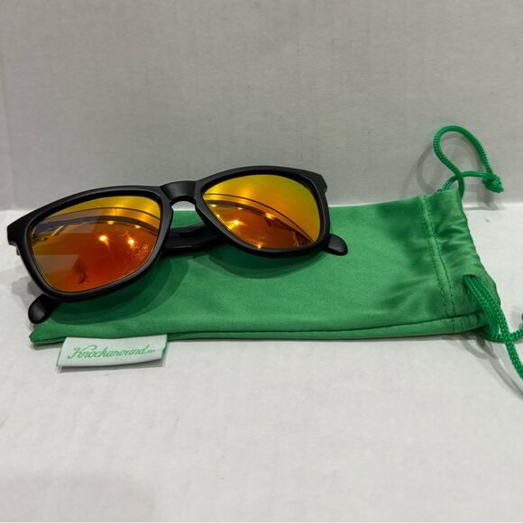 Knockaround Premiums Polarized Sunglasses Matte Black Sunset - Picture 1 of 4